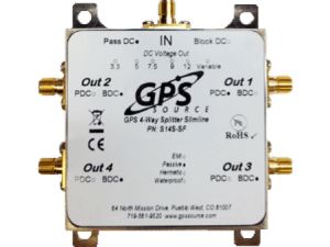 GPS Source 1x4 Slimline Splitter (S14S)